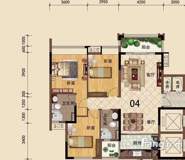 金艾陶家裝:佛山大瀝碧桂園華府106㎡簡約現(xiàn)代裝修效果鑒賞