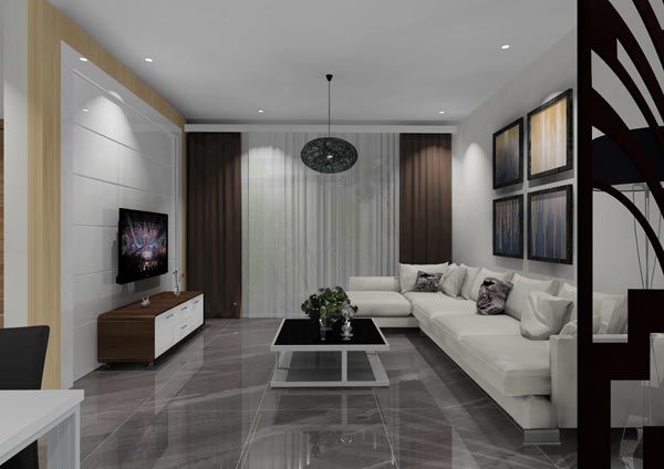 金艾陶家裝:佛山燈湖華府90㎡現代簡約裝修效果鑒賞