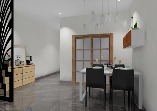 金艾陶家裝:佛山燈湖華府90㎡現代簡約裝修效果鑒賞