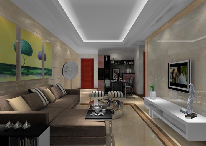 金艾陶家裝:佛山丹灶桂丹頤景園74㎡簡約現代裝修效果鑒賞