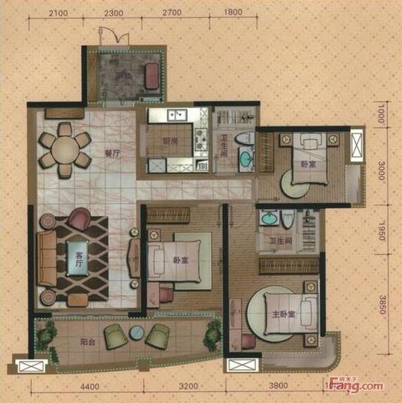 金艾陶家裝:佛山桂丹頤景園127㎡簡(jiǎn)約現(xiàn)代裝修效果鑒賞