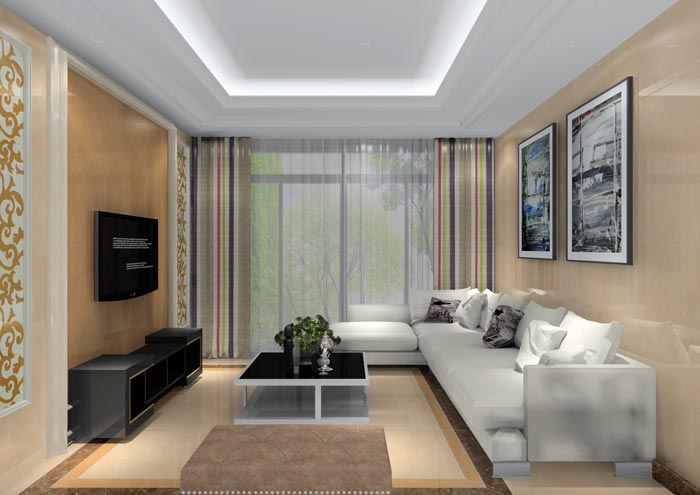 金艾陶家裝:佛山水悅龍灣89㎡現代簡約裝修效果鑒賞