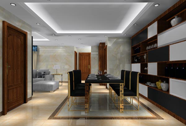  現代簡約風格的裝修設計是當下較為流行的一款設計風格。本單元的設計就是運用了簡約風，簡潔的線條，清新明快，而布局設計也講究實用、時尚、簡約大氣。置身于這樣一個空間，你會覺得你的生活環境輕松而寧靜，上班的勞累，在此得到了釋放！