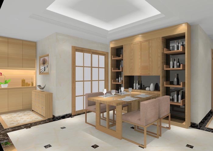 金艾陶家裝:順德碧桂園桂瀾山108㎡的新中式風格裝修鑒賞