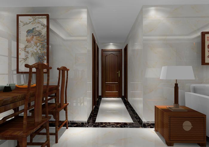 金艾陶家裝:佛山龍湖春江名城98㎡的中式風格裝修鑒賞