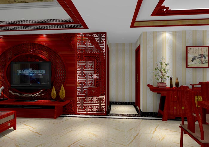 金艾陶家裝：佛山佛山容桂頤澳花園112㎡的中式風(fēng)格裝修鑒賞